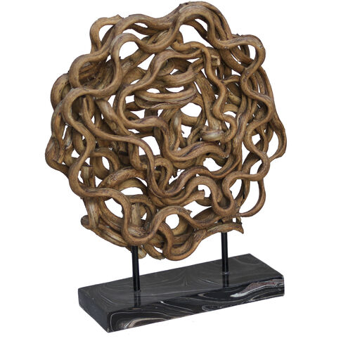 Silvia Natural/Black Table Decor