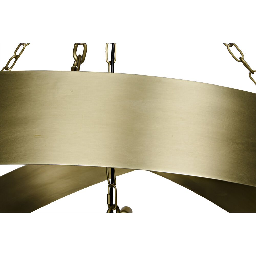 Orion 4 Light 38 inch Antique Brass Pendant Ceiling Light