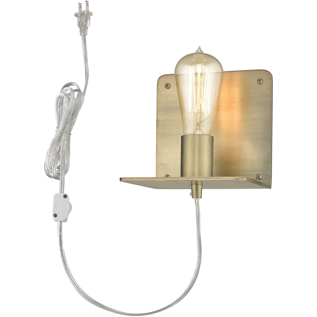 Arris 1 Light 5 inch Aged Brass Sconce Wall Light