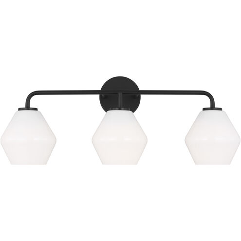 Jett 3 Light 26 inch Midnight Black Wall Bath Fixture Wall Light