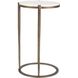 Mercier 25 X 10 inch White Marble and Bronze Accent Table