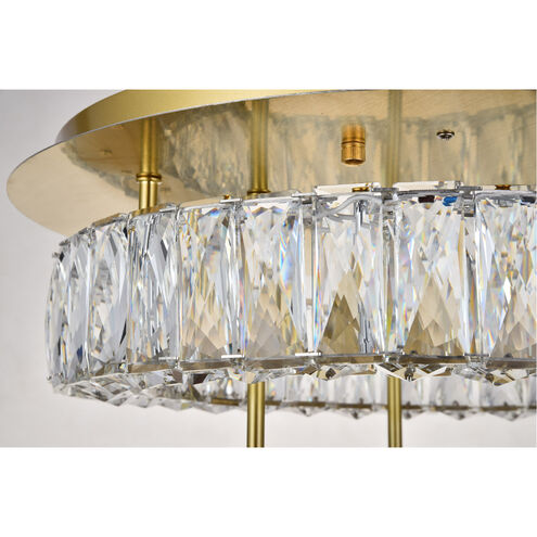 Monroe 18 inch Gold Flush Mount Ceiling Light
