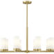 Danica 8 Light 31.5 inch Modern Gold Chandelier Ceiling Light