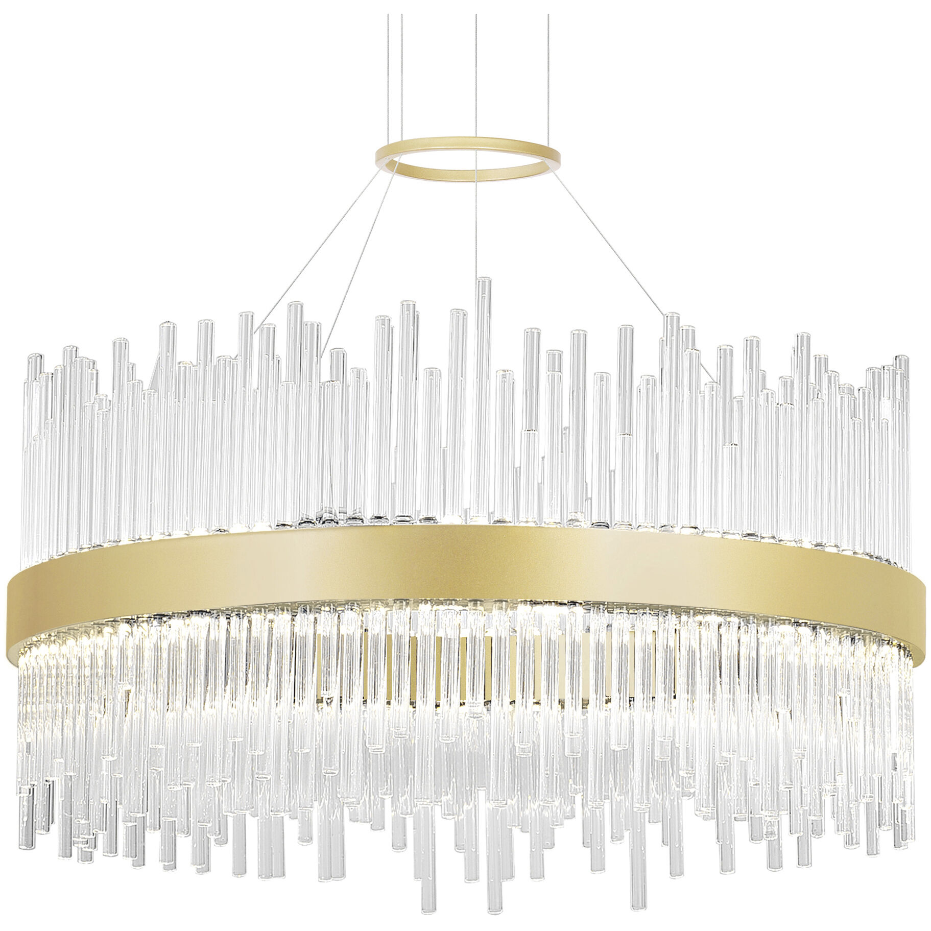 Genevieve LED 24 inch Medallion Gold Chandelier Ceiling Light