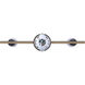 Elsee 3 Light Black/Gold Track Lighting Ceiling Light