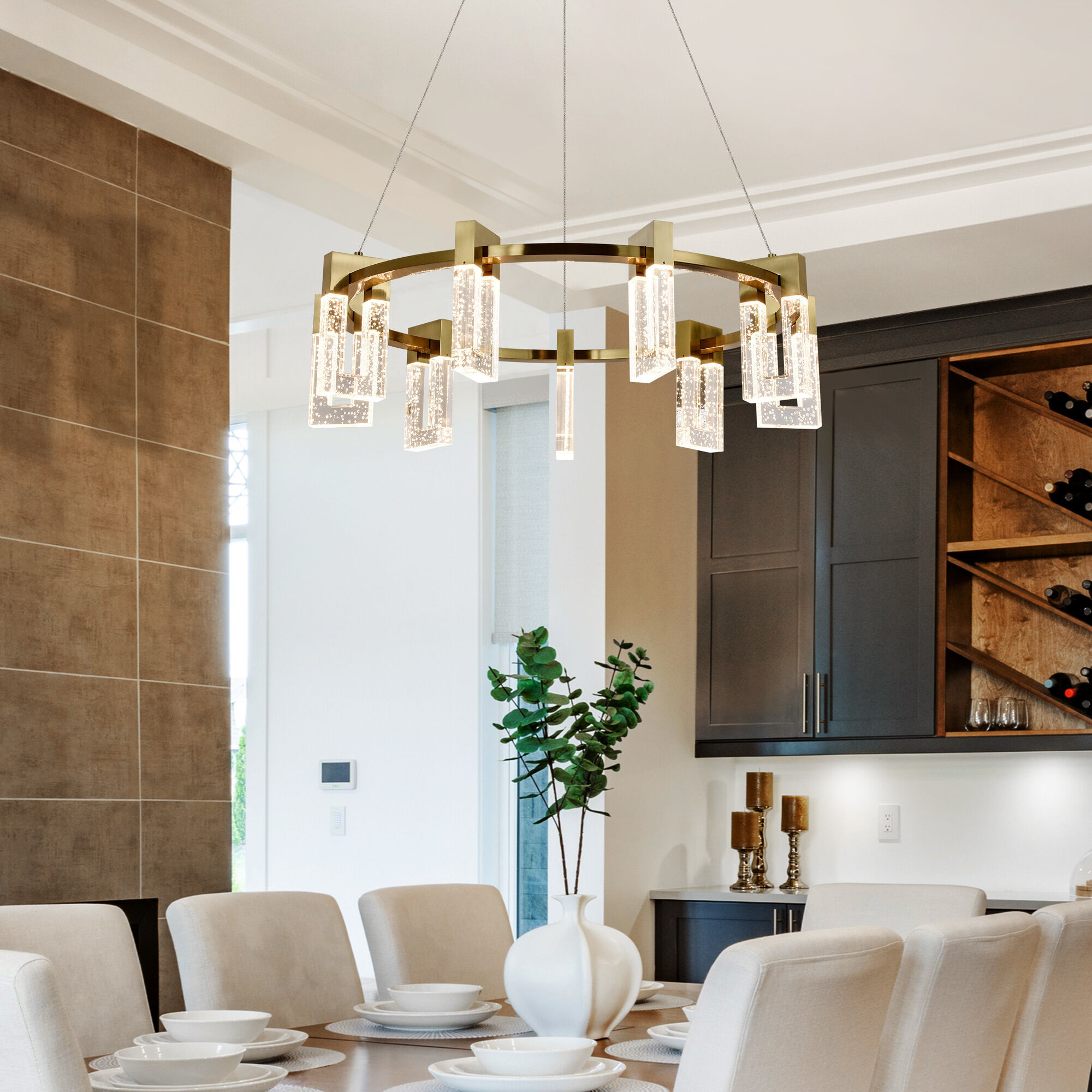 Artisan Collection/SORRENTO Series 27 inch Antique Brass Chandelier Ceiling Light