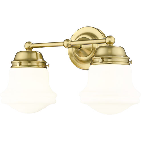 Vaughn 2 Light 15.5 inch Luxe Gold Vanity Wall Light