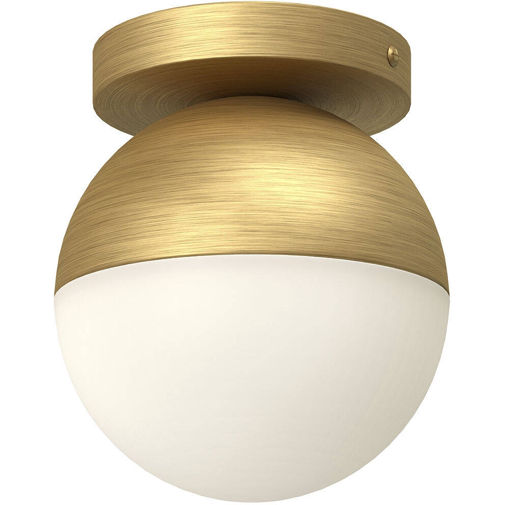 Monae 1 Light 6 inch Brushed Gold Flush Mount Ceiling Light