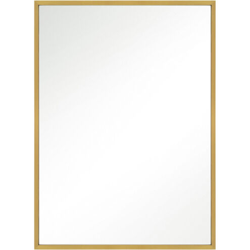 Kit 36 X 24 inch Burnished Brass Mirror, Rectangular