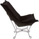 Puff Angora Ebony Scroll Chair with Cover