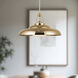 Palmetto Pendant Ceiling Light in Polished Brass