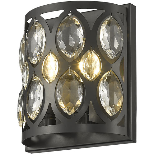 Dealey 2 Light 8 inch Matte Black Wall Sconce Wall Light