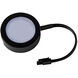 Line Voltage Puck Light LED Black Button Light