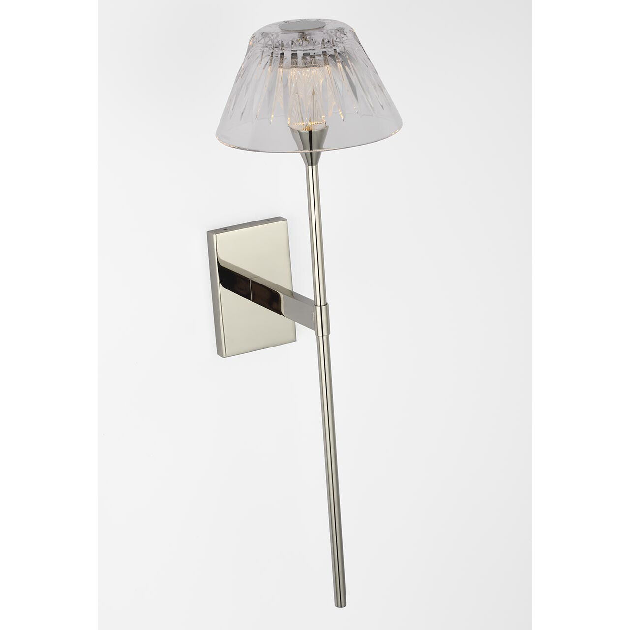 Waterford Blaze Tail Sconce Wall Light in Polished Nickel
