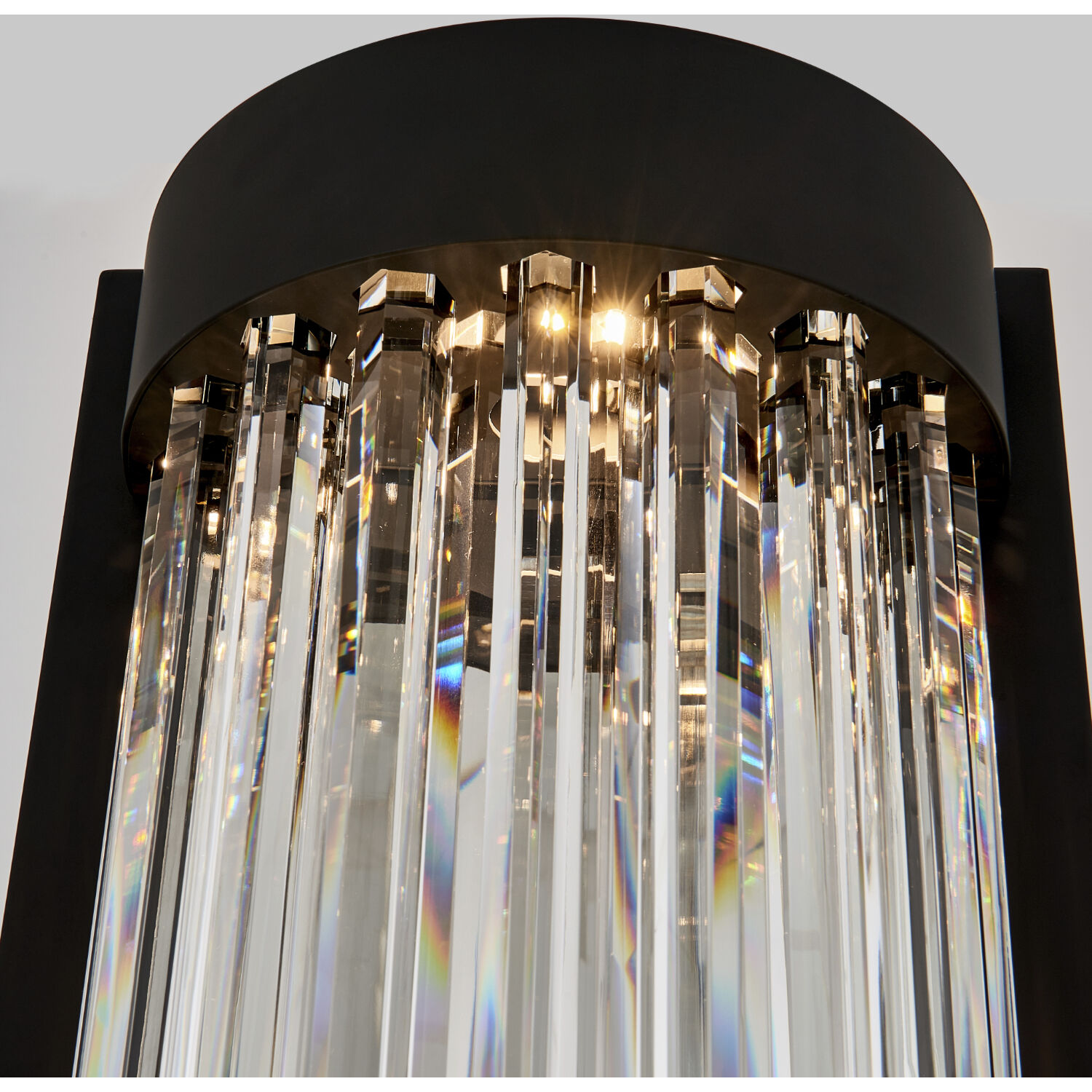 Cilindro Esterno 36 inch Matte Black Outdoor Wall Sconce