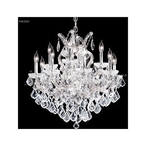 Maria Theresa Grand 13 Light 26 inch Silver Crystal Chandelier Ceiling Light