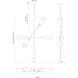 Mulberry LED 37 inch Brushed Gold and Light Guide Chandelier Ceiling Light
