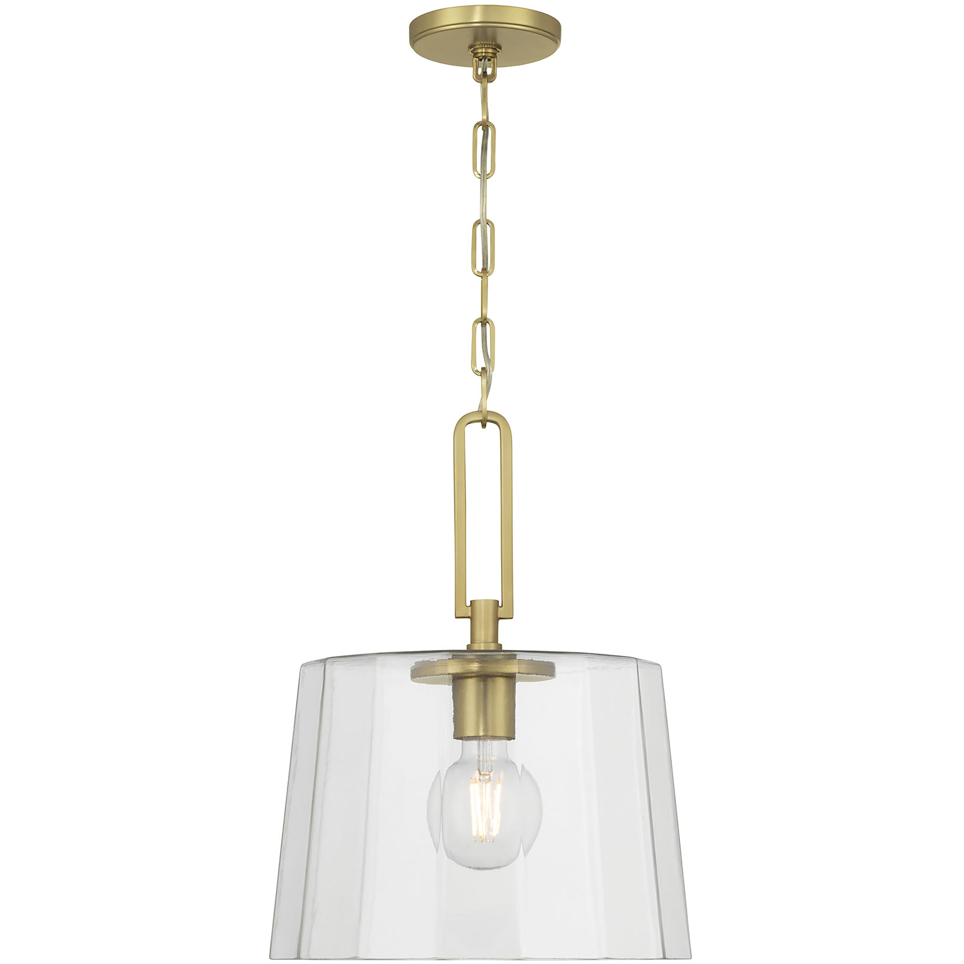 Diamara 1 Light 13.75 inch Vintage Brass Pendant Ceiling Light