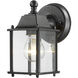 Waterdown 1 Light 8.38 inch Black Outdoor Wall Light