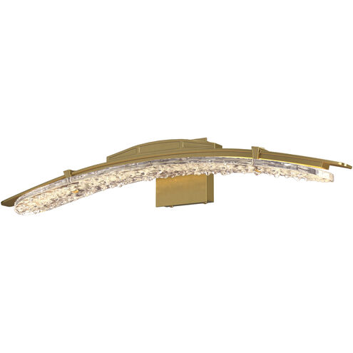 Glissade LED 30 inch Modern Brass Bath Sconce Wall Light