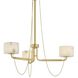 Bunda 3 Light 30.5 inch Vintage Brass Chandelier Ceiling Light