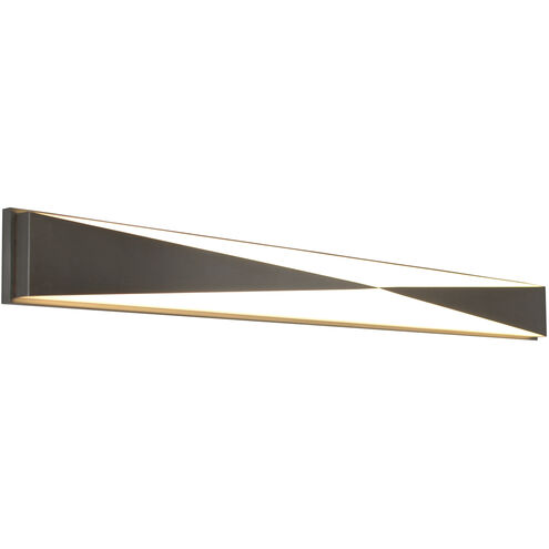 Novara LED 37 inch Satin Nickel Vanity Light Wall Light