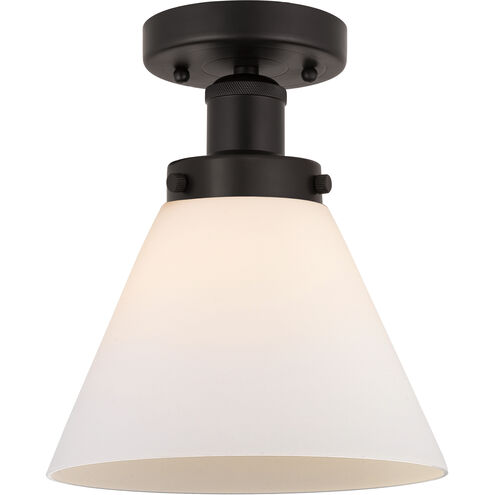 Cone 1 Light 7.75 inch Oil Rubbed Bronze Semi-Flush Mount Ceiling Light