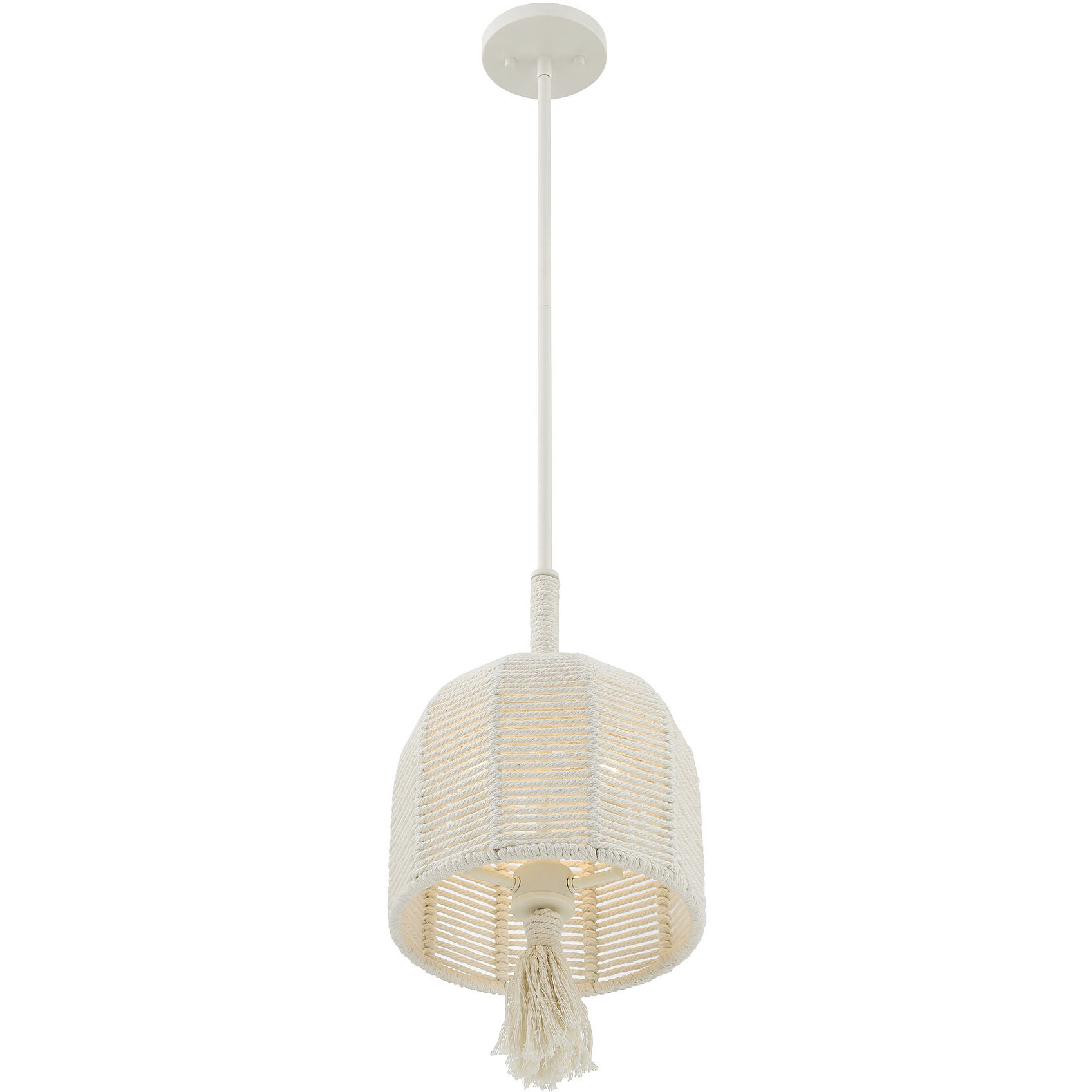 Lunara 3 Light 10 inch Cotton Pendant Ceiling Light