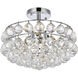 Savannah 3 Light 14 inch Chrome Flush Mount Ceiling Light