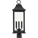 Shepard 3 Light 23.5 inch Black Outdoor Post Light
