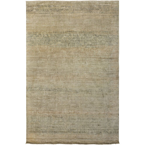 Bayburt 120 X 96 inch Tan / Ivory / Medium Brown / Cream / Charcoal Handmade Rug