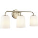 Laphia 3 Light 22 inch Modern Gold Bathroom Vanity Light Wall Light