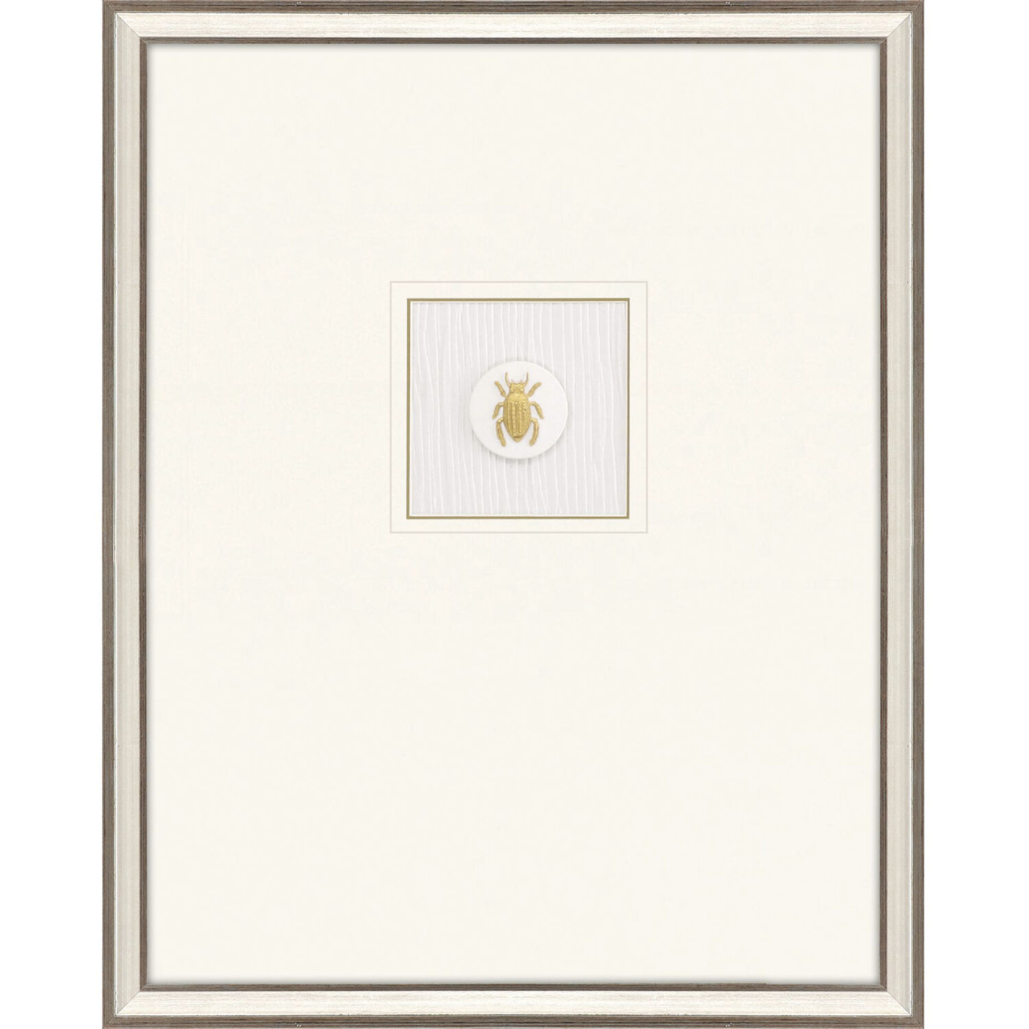 Beetle Intaglio Bumblebee Intaglio Butterfly Intaglio Dragonfly Intaglio Metallic and White Framed Art