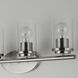 Corona 4 Light 26.25 inch Satin Nickel Bath Vanity Wall Light in Clear