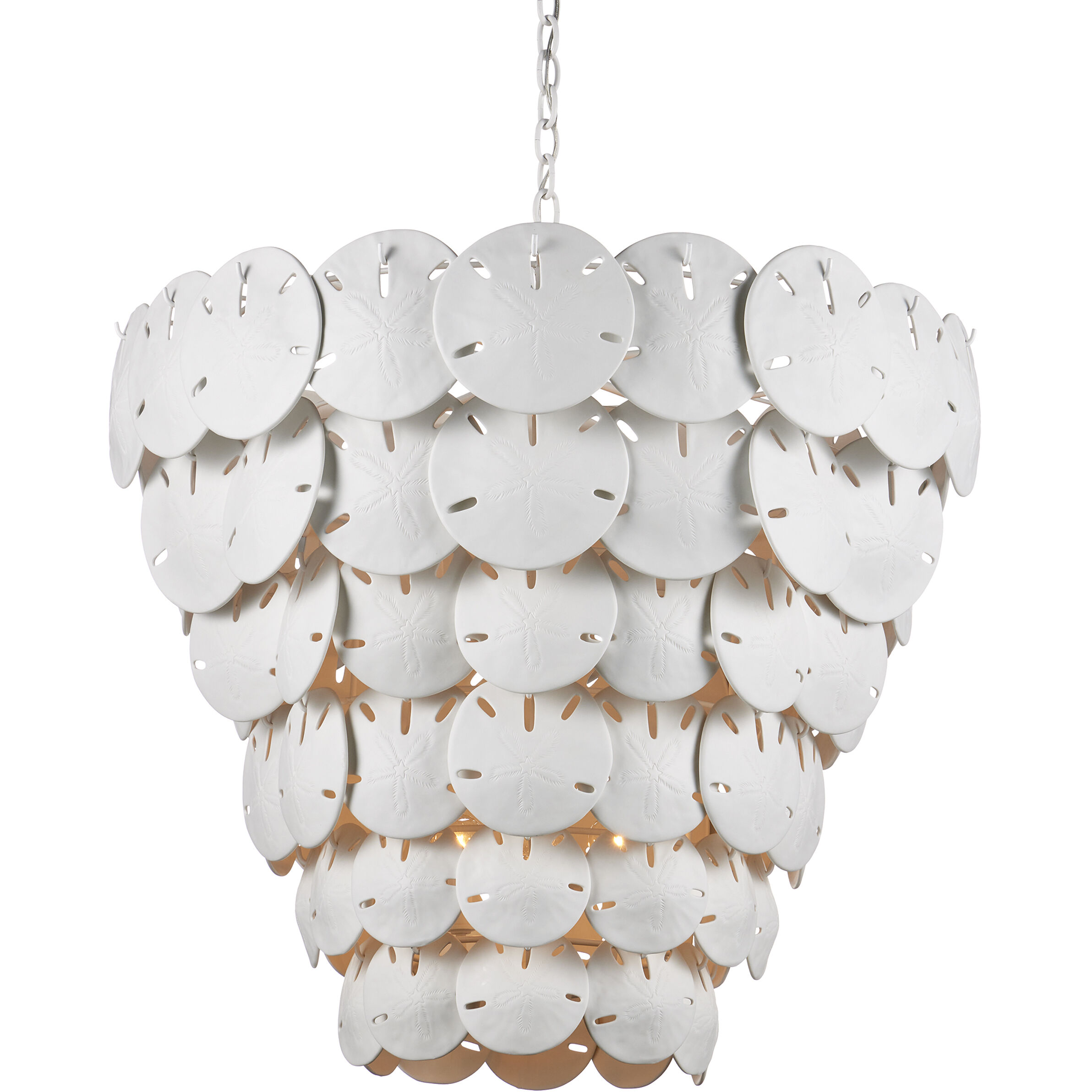 Tulum 8 Light 32 inch White/Sugar White Chandelier Ceiling Light, Marjorie Skouras Collection
