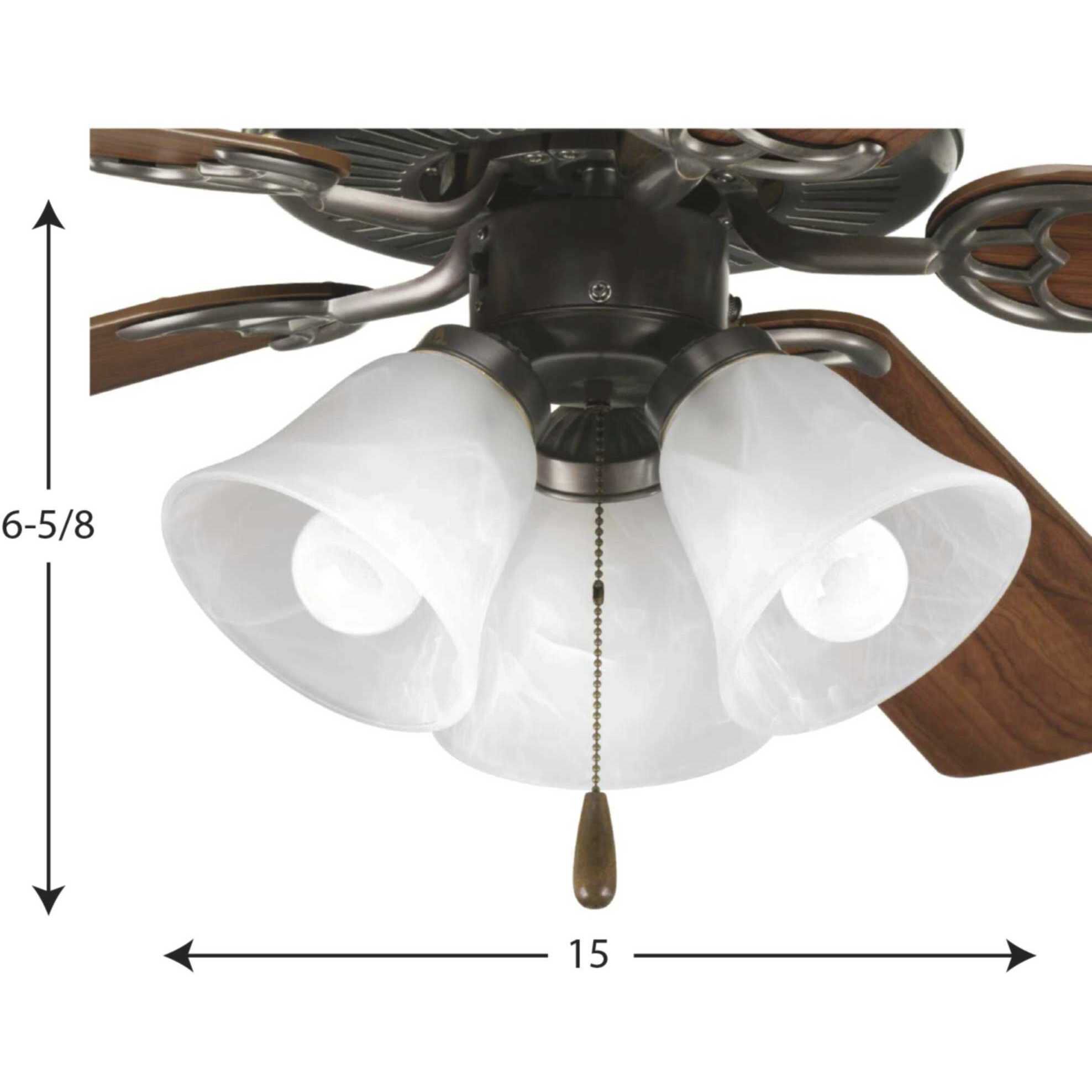 AirPro LED Antique Bronze Fan Light Kit