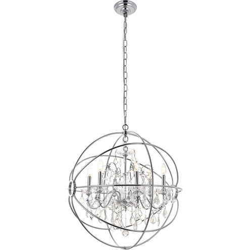 Cordelia 6 Light 26 inch Chrome Pendant Ceiling Light