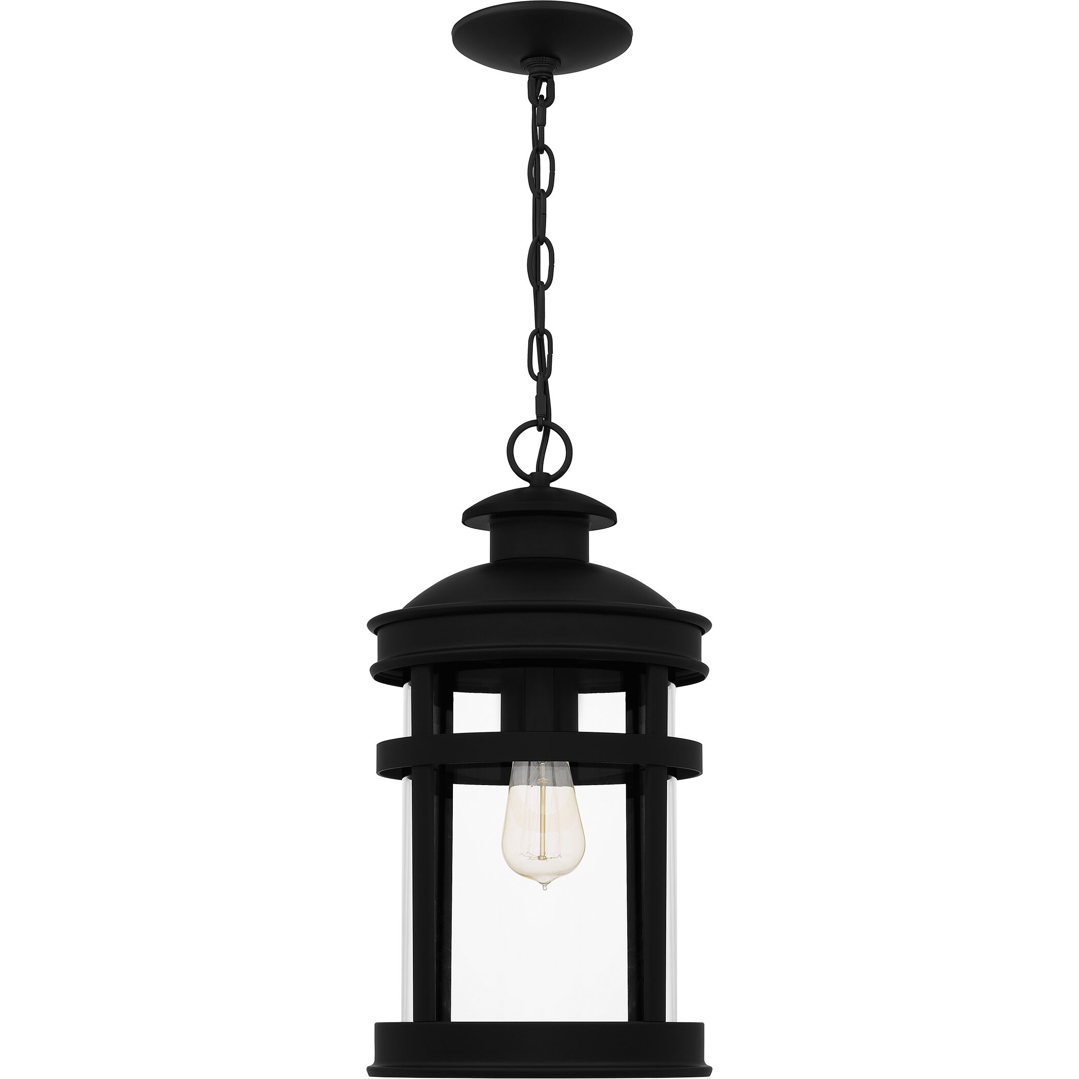 Scout 1 Light 9.5 inch Matte Black Mini Pendant Ceiling Light, Small