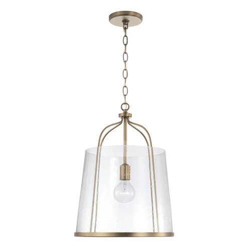 Madison 1 Light 14 inch Aged Brass Pendant Ceiling Light