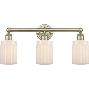 Hadley 3 Light 22.5 inch Antique Brass and Matte White Bath Vanity Light Wall Light