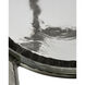 Acea 12 inch Graphite and Clear Drinks Table