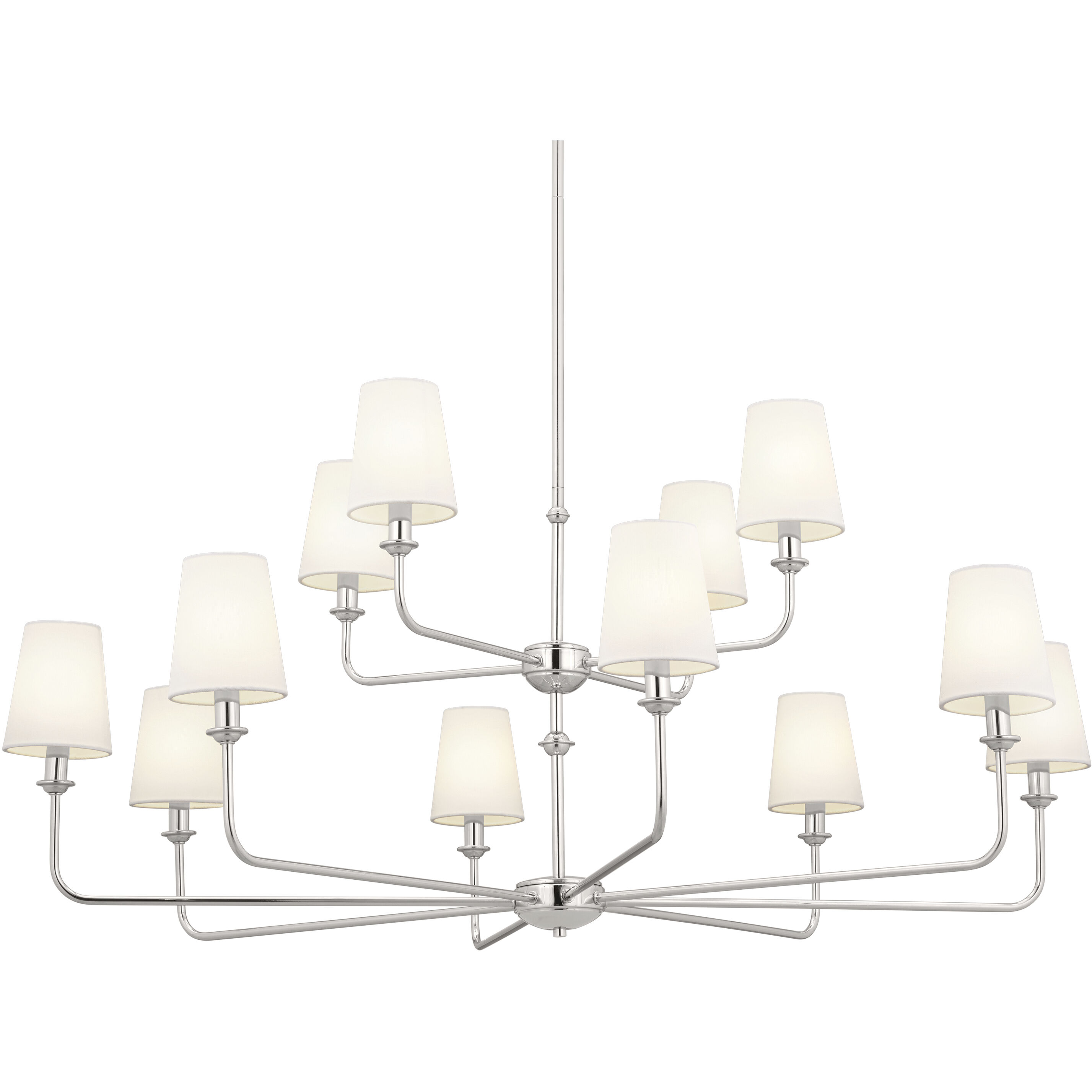 Pallas 12 Light 42.75 inch Polished Nickel Chandelier Ceiling Light