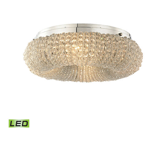 Westtown LED 13 inch Polished Chrome with Clear Semi Flush Mount Ceiling Light
