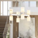 Lucian 8 Light 22 inch Polished Nickel/Alabaster Chandelier Ceiling Light in Alabaster Shade