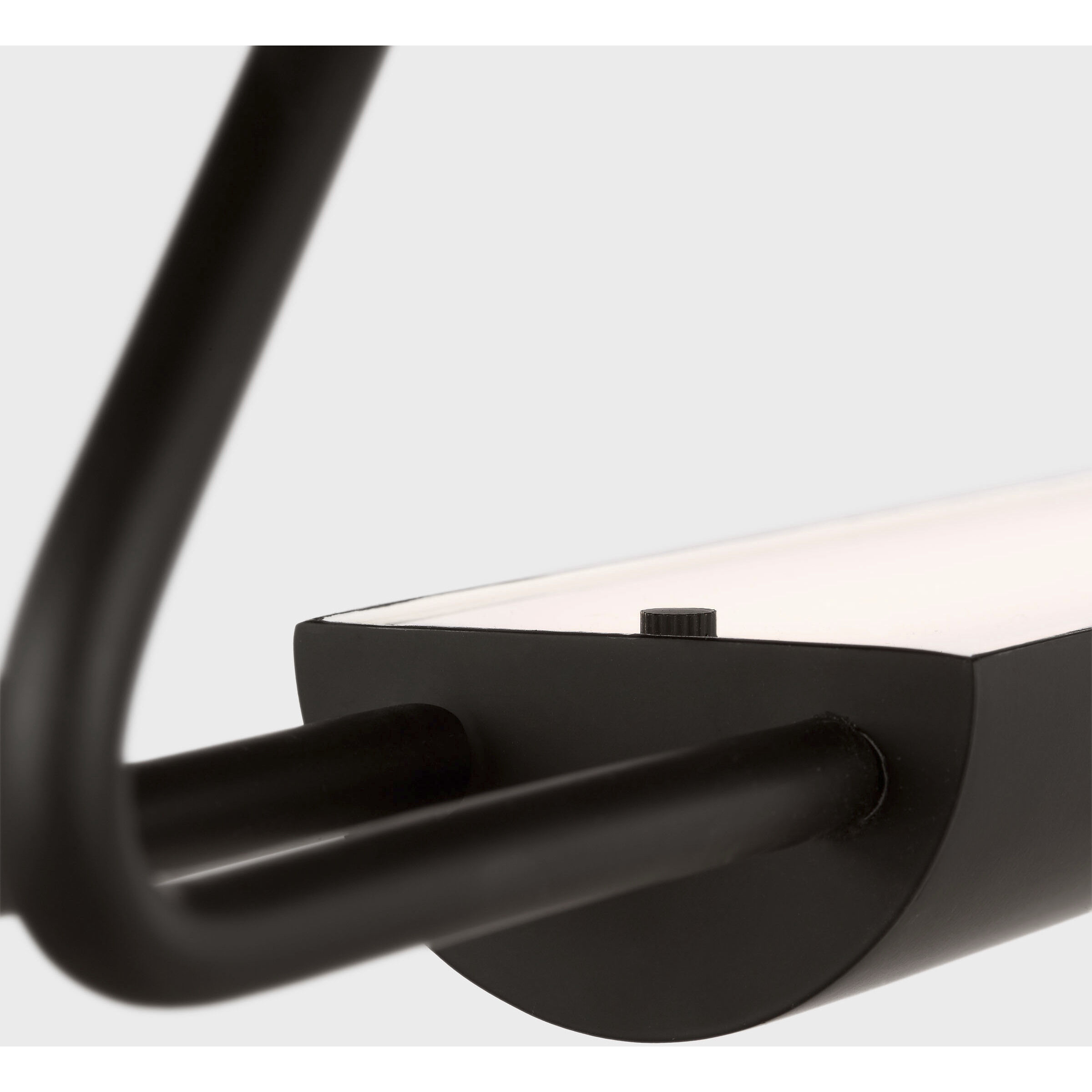 Kelly Wearstler Teline LED 54 inch Matte Black Oval Linear Pendant Ceiling Light