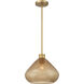 Elaris 1 Light 12.5 inch Legacy Brass Pendant Ceiling Light