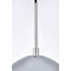 Eclipse 7 Light 54 inch Chrome Pendant Ceiling Light