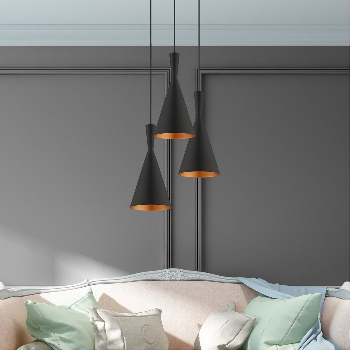 Allison 1 Light 7 inch Black Mini Pendant Ceiling Light