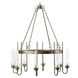 Hill Country 8 Light Old Gold Chandelier Ceiling Light