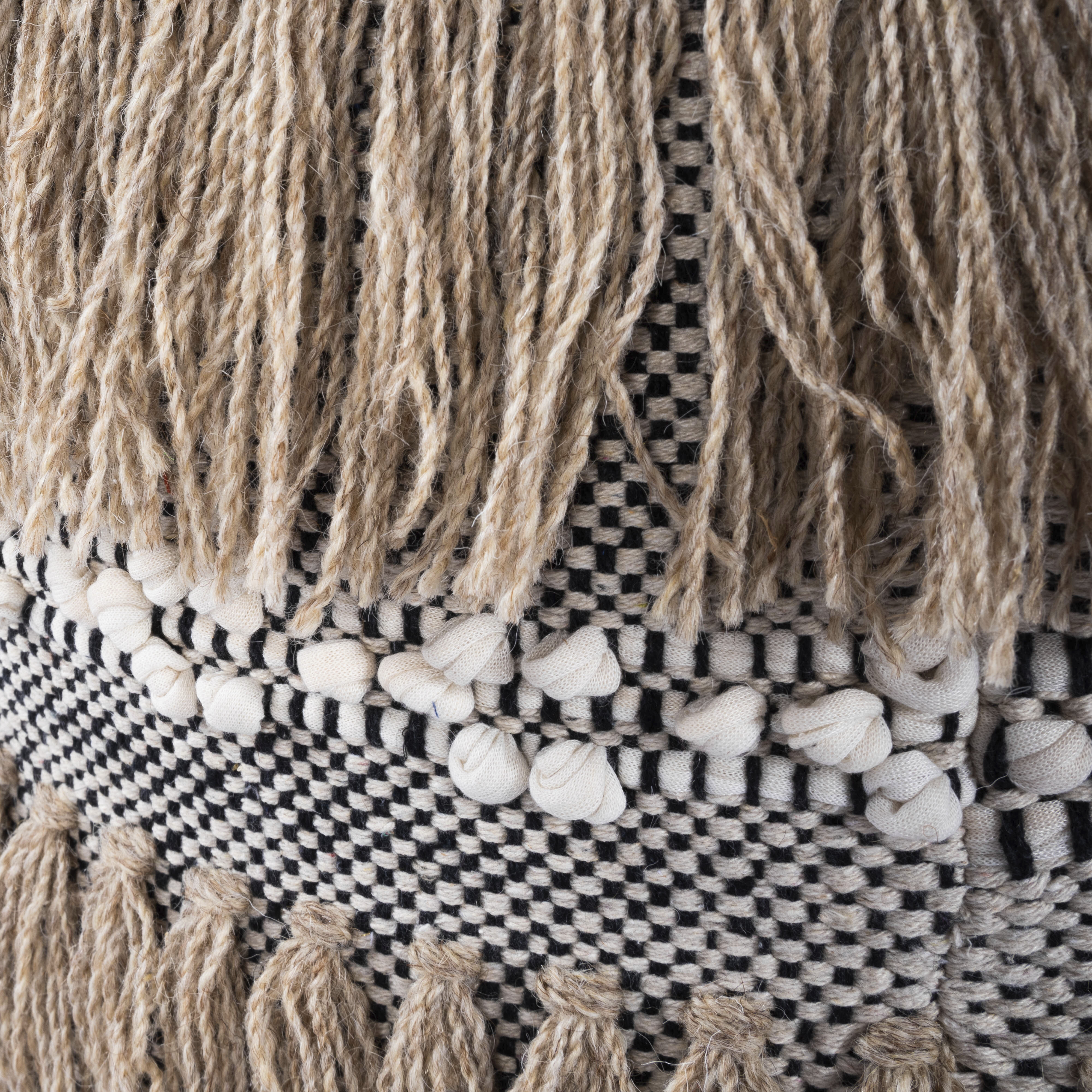 Zoey Round Gray Ottoman or Stool